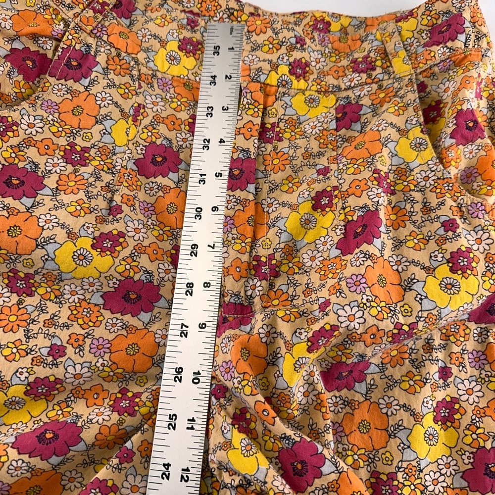 Free People Flower Power Wide Leg Crop Pants Boho 70s inspired Festival Rare 6 - Picture 10 of 13